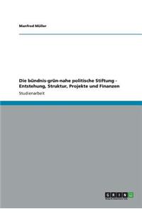 bündnis-grün-nahe politische Stiftung - Entstehung, Struktur, Projekte und Finanzen