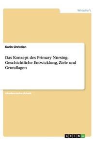 Konzept des Primary Nursing. Geschichtliche Entwicklung, Ziele und Grundlagen