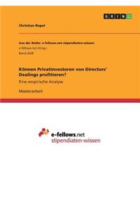 Können Privatinvestoren von Directors' Dealings profitieren?