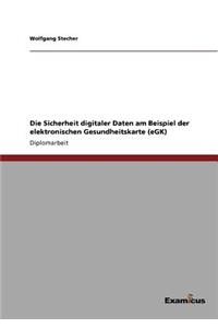 Sicherheit digitaler Daten am Beispiel der elektronischen Gesundheitskarte (eGK)