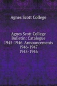 Agnes Scott College Bulletin