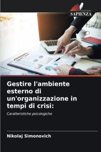 Gestire l'ambiente esterno di un'organizzazione in tempi di crisi