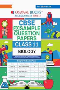 Oswaal Cbse Sample Question Papers Class 11 Biology Book (For 2025 Exam)