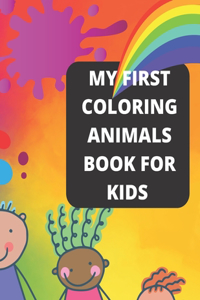 my first coloring book animals for kids