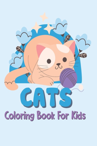 Cats Coloring Book For Kids