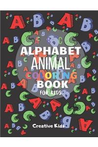 Alphabet Animal Coloring Book For Kids