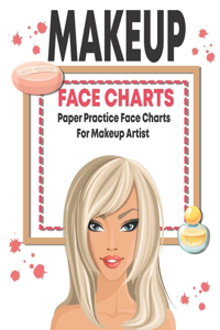 Makeup face charts paper practice face charts for makeup artist