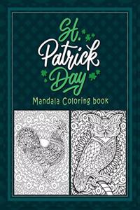 St Patrick day Mandala coloring book