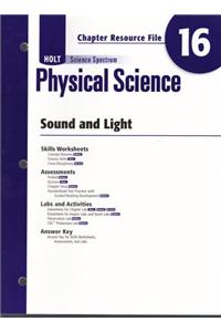 Ch 16 Sound/Light Sci Spec: Phy 2008 E/S