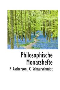 Philosophische Monatshefte