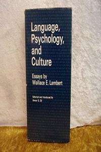 Language, Psychology and Culture