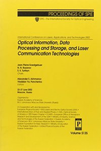 Optical Information Data Proc Storage Laser Com