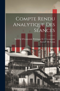 Compte Rendu Analytique Des Séances