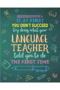 If At First You Don't Succeed Try Doing What Your Language Teacher Told You To Do The First Time
