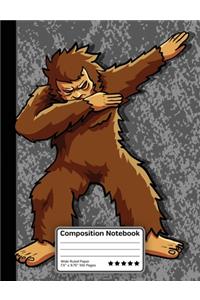 Dabbing Bigfoot Dance Composition Notebook