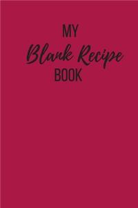 My Blank Recipe Book