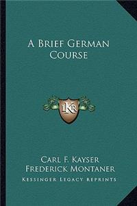 Brief German Course