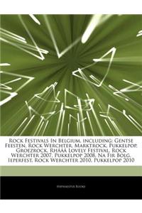 Articles on Rock Festivals in Belgium, Including