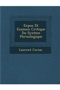 Expos Et Examen Critique Du Syst Me Phr Nologique