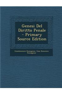 Genesi del Diritto Penale