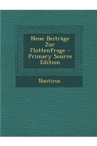 Neue Beitrage Zur Flottenfrage