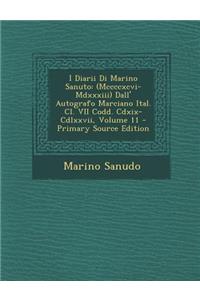 I Diarii Di Marino Sanuto