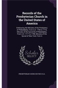 Records of the Presbyterian Church in the United States of America