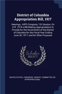 District of Columbia Appropriation Bill, 1917