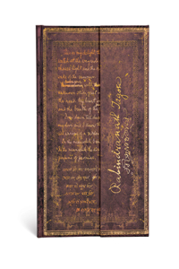 Paperblanks Tagore, Gitanjali Embellished Manuscripts Collection Hardcover Ultra Lined Wrap Closure 144 Pg 120 GSM