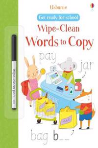 Get Ready for School Wipe-Clean Words to Copy