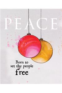 Peace Ornament Advent Bulletin, Large (Pkg of 50)