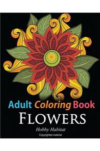 Adult Coloring Books: Flowers