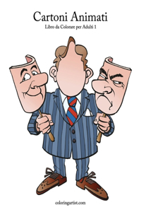 Cartoni Animati Libro da Colorare per Adulti 1