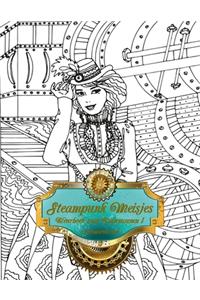 Steampunk Meisjes Kleurboek voor Volwassenen 1