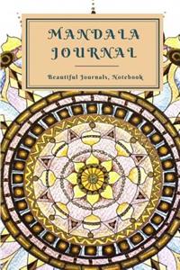 Mandala Journal Writing: 160 Blank Mandala Book 6x9