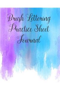 Brush Lettering Practice Sheet Journal