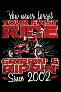 You Never Forget Your First Ride Grippin' & Rippin' Since 2002