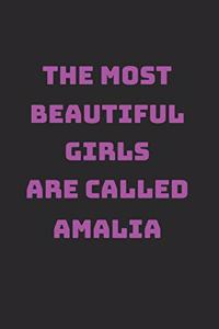 Amalia Girl Woman Notebook