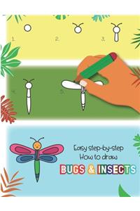 Easy step-by-step How to Draw Bugs and Insects