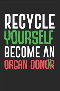 Organ Donor Notebook - Recipient Journal Planner