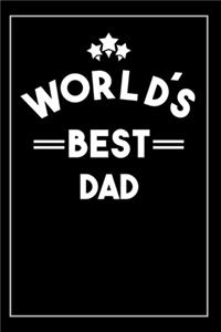 Worlds Best Dad: Blank Lined Journal