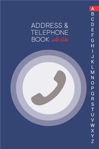 Address & Telephone Book with tabs