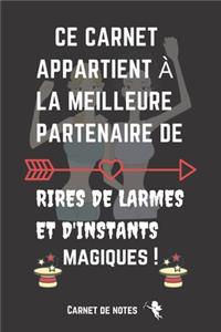Ce Carnet Appartient à La Meilleure Partenaire D'Instants Magiques