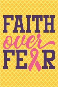 Faith Over Fear Pineapple Breast Cancer Notebook to Support Women