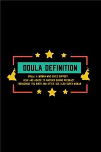 Geburtsbegleiterin Notizbuch Doula Definition