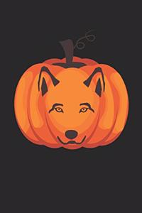 Wolf Notebook - Halloween Wolf Journal - Wolf Gift for Animal Lovers - Wolf Diary