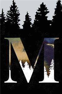 Bullet Journal with Monogram Letter M