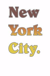 New York City Retro Throwback Vintage Style Design 120 Page Notebook Lined Journal