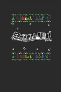 Christmas Piano: Dotted Bullet Notebook (6" x 9" - 120 pages) Christmas Themed Notebook for Daily Journal, Diary, and Gift