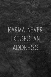 Karma Never Loses An Address
